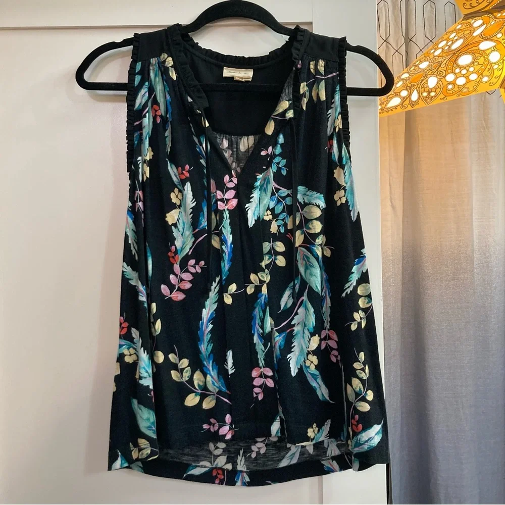 🚫DONATED🚫Meadow Rue Floral Ruffle Tank - Picture 2 of 6